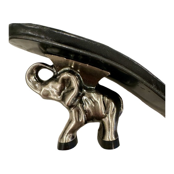 Vintage Ramon Tenza metallic  elephant heel mules new never worn 7.5 - Picture 8 of 9